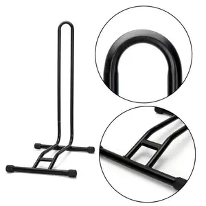 Parti e accessori per biciclette tubo sottile in acciaio a forma di L supporto per parcheggio per biciclette espositore per bici Rack montato a pavimento