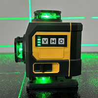 Niveau laser multifonctionnel 4D 16 lignes 360 Machine à nivellement automatique Outil de nivellement par batterie au lithium rechargeable par USB