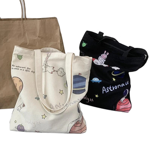 Economical Lightweight Medium Cotton Tote Bag Reusable Grocery Shopping Customized Color Screen Printed Advertising Promotion