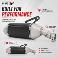 Pot d'échappement en acier inoxydable 304 pour moto, silencieux à enfiler, compatible avec CFMOTO 450MT IBEX 450 2024-2025