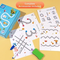 Cahier d'exercices de contrôle du stylo pour enfants, entraînement à la concentration cognitive, apprentissage précoce, cahier de traçage, activité sur tableau, papier d'activités