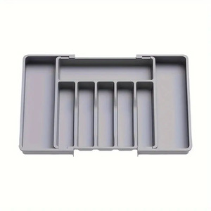 Organizzatore per Cassetti <span class=keywords><strong>da</strong></span> Cucina Multicolore Regolabile Espandibile <span class=keywords><strong>in</strong></span> <span class=keywords><strong>Plastica</strong></span> per Posate e Utensili - Product Image 4