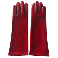 Nouveauté 2026 : Gants longs en cuir véritable de mouton, multicolores, brillants, sans pouce, à doigts complets, écologiques, pour l'hiver