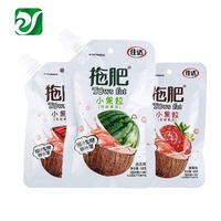 Sac en plastique d'emballage de boisson de jus de qualité alimentaire pochette à bec biseauté de boisson imprimée personnalisée