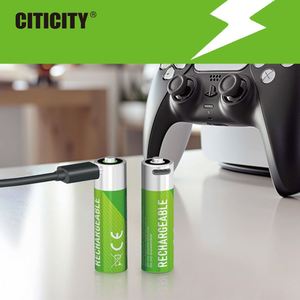 CITICITY Jouet d'extérieur, piles AA 14500 dédiées, lot de 4, 2000 mAh, 1,5 V, plus de 1500 cycles, jeu continu de longue durée - Product Image 2