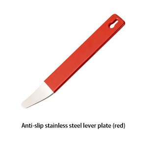 Outil de démontage de garnitures de voiture de 3 mm d'épaisseur, barre de levier en acier inoxydable avec poignée antidérapante, <span class=keywords><strong>plaque</strong></span> de démontage pour panneaux de porte et intérieur audio de voiture - Product Image 5