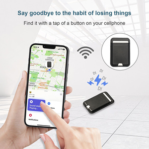 Portefeuille MagSafe double système avec Apple Find My et <span class=keywords><strong>Android</strong></span> Find Hub, porte-cartes magnétique RFID avec traqueur intelligent, en stock - Product Image 5