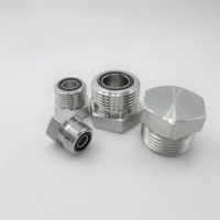 Raccord de Tube adaptateur hydraulique HW-FS2408-4F zingué mâle joint torique joint facial haute pression ORFS 4F raccord de tuyau bouchon hydraulique