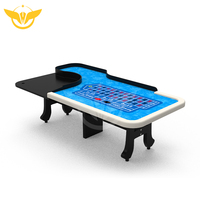 Lucky yyh — Table de Poker de 22 pouces, Roulette, haute qualité, avec jambes en H, porte-gobelet