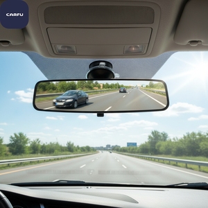 CARFU Universal 7.8/9 Inch Interior <b>Clip</b>-on Wide Angle Abs+glass Rear View <b>Mirror</b> Reduce Blind Spot Effectively for Car Suv - Product Image 6