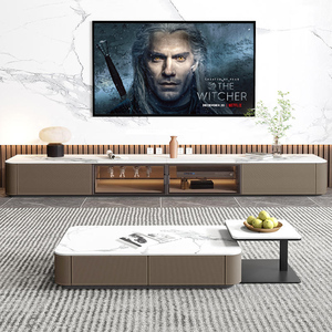 Sella in pelle di pietra <span class=keywords><strong>TV</strong></span> cabinet, luce di lusso piano in piedi, minimalista moderno piccolo appartamento soggiorno stazione <span class=keywords><strong>TV</strong></span> - Product Image 2