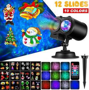 Proyector de Luces Navideñas, Luces Nocturnas de Halloween con Patrones Oceánicos, con Control Remoto y Temporizador, Proyector Festivo para Decoración Navideña y Fiestas - Product Image 2