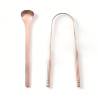 Grattoir à langue en cuivre pur, nettoyeur buccal, brosse à langue métallique pour mauvaise haleine, vente en gros, logo personnalisé
