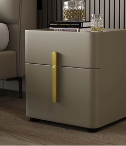 Table de <span class=keywords><strong>chevet</strong></span> carrée moderne nordique simple, couleur fumée, en bois, de luxe, pour chambre à coucher, bureau à domicile, hôtel, armoire de rangement design, <span class=keywords><strong>chevet</strong></span> - Product Image 6