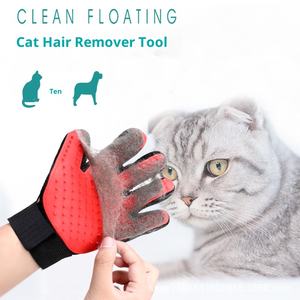 Guantes para perros de silicona enrollada, ecológicos, impermeables, peine flotante para el pelo, cepillo de aseo, baño, masaje, limpieza almacenada - Product Image 3