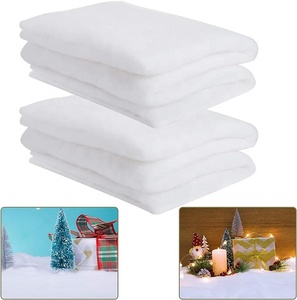 Couverture de fausse <span class=keywords><strong>neige</strong></span>, feuille de fausse <span class=keywords><strong>neige</strong></span> épaisse pour Noël, rouleau de <span class=keywords><strong>neige</strong></span> artificielle pour l'artisanat, l'affichage de village de Noël, accessoire <span class=keywords><strong>photo</strong></span> - Product Image 2