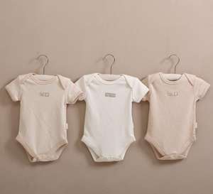 Whosale Customization Unisex Baby Organic Cotton Romper <b>Short</b> Sleeve Baby Romper - Product Image 3