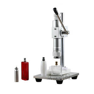 Macchina per la chiusura della macchina per la chiusura della macchina per il profumo di plastica Semi automatica e pneumatica in vetro - Product Image 1