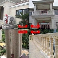 Peinture murale extérieure acrylique multicolore effet marbre eau dans le sable pour villas et colonnes romaines, revêtement liquide