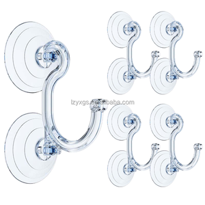 Tùy Chỉnh 85Mm Kích Thước Lớn Trong Suốt Giáng Sinh Vòng Hoa Móc Của Nhãn Hiệu Cốc Hút Lưu Trữ Móc Cho Vớ Tùy Chỉnh Giáng Sinh - Product Image 3