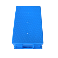 Boîtes de déménagement en plastique industrielles robustes, empilables, recyclables, transparentes, 600x400x260 mm, en PP vierge, vente d'usine