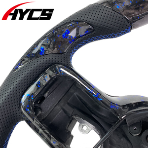 Sportstuurwiel van blauw gesmeed carbon fiber, op maat gemaakt voor Ford F150 3.5T Raptor R Lobo 2019-2025 Ranger auto-interieur accessoires. - Product Image 3