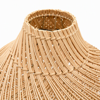 Abat-jour en rotin véritable tissé à la main, vintage, multi-usages, pour lampe suspendue, lampe de table, décoration pour la maison, le restaurant, le commerce