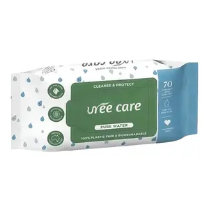 CUSTOMIZED High Quality Alcohol Free Baby Biodegradable Wet Wipes Natural Organic Disposable Pure Water Baby Wipes