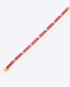 Pulsera de Diamantes Sangria Spark, Elegante y Lujosa, Inspirada en los Diamantes, Joyería de Diseño, Cristal Brillante de Primera Calidad - Product Image 1
