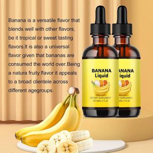 Grosir Label pribadi alami organik pisang cairan tetes 60ml penurunan berat badan meningkatkan energi pisang tetes ekstrak buah - Product Image 4