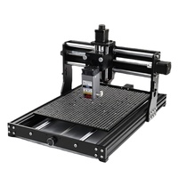 Routeur CNC de bureau 4030 Pro Mini Graveur Laser 3 Axes Moteur 500W Structure Entièrement en Aluminium Contrôle GRBL Bijoux Éducation