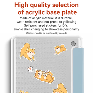 Giáng sinh chủ đề tùy chỉnh thiết kế PU Leather Magnetic Bìa Trường hợp với rõ ràng Cover quay lại & xử lý dây đeo cho Kobo Clara 2E/6/7 inch - Product Image 2