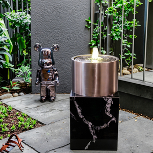 <span class=keywords><strong>Fontaine</strong></span> d'eau intérieure moderne en <span class=keywords><strong>acier</strong></span> inoxydable personnalisée Sculpture d'art pour centre commercial Salon d'entreprise - Product Image 4
