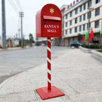 Boîte postale de Noël Boîte aux lettres debout Lettres Boîte postale décorative Père Noël