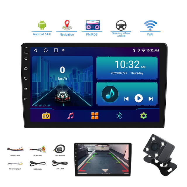 MCX 9" IPS Screen Android 10.0 Car Multimedia Player 2 Din Audio Stereo Auto Radio GPS MP5 Car Dvd Player