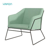 Fauteuil moderne simple Hôtel Salon Tissu Chaise de loisirs Fauteuil paresseux