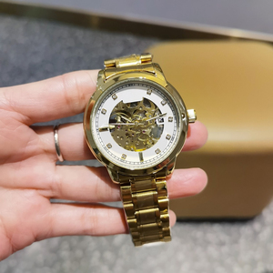 Correa de Acero Inoxidable. A la moda y versátil. Modelo Masculino Casual y Orientado a los Negocios. Reloj Mecánico Automático. - Product Image 3