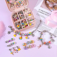 Kit de fabrication de bracelets en perles de cristal électroplaquées en alliage faites à la main Anji Newell, personnalisable, multicolores, boîte cadeau pour bijoux