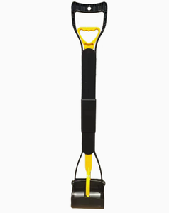 Recogedor de excrementos de mascotas con mango largo, herramienta de limpieza portátil de plástico duradero para recoger desechos de perros, pala para excrementos de perros para paseos al aire libre. - Product Image 4