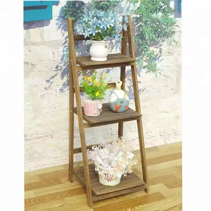 OT selling-Escalera <span class=keywords><strong>de</strong></span> flores <span class=keywords><strong>de</strong></span> <span class=keywords><strong>madera</strong></span>, escalera plegable <span class=keywords><strong>de</strong></span> tres capas - Product Image 3