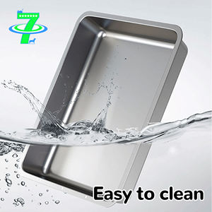 Caja de Arena para Gatos DSDT, Profesional, Personalizable, de Acero Inoxidable, Rectangular, de 30L, Amplio Espacio, Fácil de Limpiar, con Control de Olores - Product Image 6