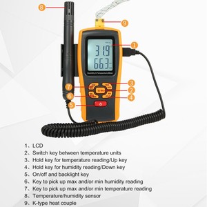 Termómetro de Termopar Tipo K de Alta Precisión, Portátil, Personalizable con Soporte OEM, Sensor de Humedad y Temperatura - Product Image 6