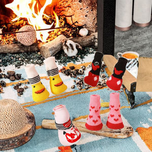 उच्च गुणवत्ता के अनुकूल कपास कार्टून पालतू मोजे गैर-पर्ची कुत्ते जूते कई शैली प्यारे खेल सहायक कपड़े सर्दियों - Product Image 3