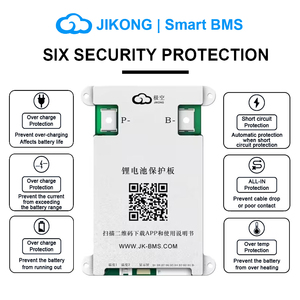 Placa de Protección de Batería de Litio JK, en Stock en la UE, Polonia, 4S-17S, BMS Inteligente con Balance Activo, CAN, RS485 y Pantalla LCD - Product Image 2