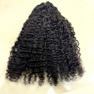 AMRIN INTERNATIONAL Cheveux Indiens Bouclés de Haute Qualité en Vrac, Cheveux Humains Vierges Remy, Double Trame Faite à la Machine, Pointes Super Double Drawn - Product Image 1