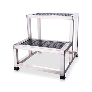 Hôpital durable personnalisé hôpital en acier inoxydable 1/<span class=keywords><strong>2</strong></span> couches repose-pieds <span class=keywords><strong>médical</strong></span> avec/sans plate-forme en caoutchouc - Product Image 2