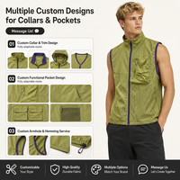 Gilet unisexe style montagne, imperméable, léger, col montant, sans manches, pour activités de plein air, fournisseurs en gros