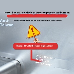 Commerciale elettrico riscaldato 6 '4 ''piccolo cibo caldo coperchio in vetro acciaio inox tavolo isolante cibo SteelFast per Porridge caldo - Product Image 3