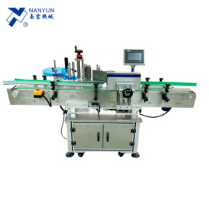 NY-822A Hochgeschwindigkeits-Rundflaschen-Etikett ier maschine für Papier-Kunststoff-Glas-Metall behälter mit TTO-Drucker oder heißem <span class=keywords><strong>Stempel</strong></span>-Codierer - Product Image 4