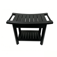 Meubles de jardin en plastique haute densité, style minimaliste moderne, résistants aux intempéries et aux UV, table d'appoint de patio en plastique